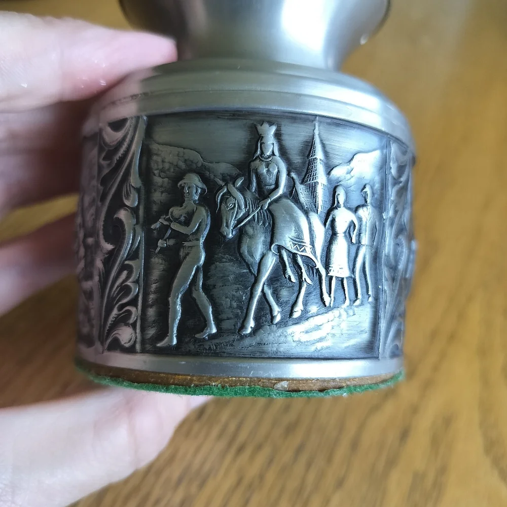 Vintage Astri Holthe Norwegian Pewter Candle Holder - 